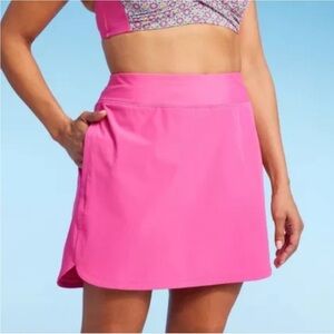 LAND'S END SWIM SKORT Hot Pink New Size 2-4